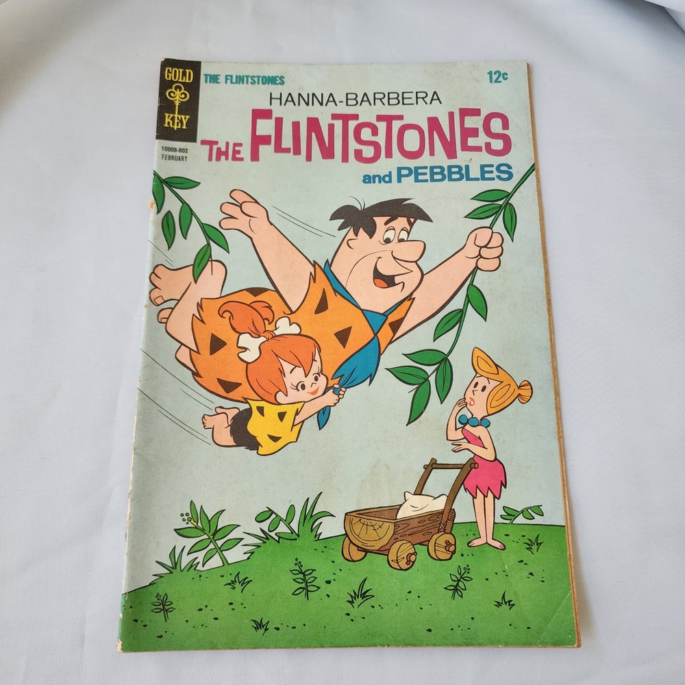 The Flintstones and Pebbles Comic Book Gold Key #44 Hanna Barbera Silver Age FN